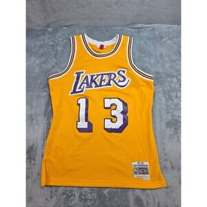 Mitchell & Ness Wilt Chamberlain Lakers 1971-72 Hardwood Classics Jersey Gold M
